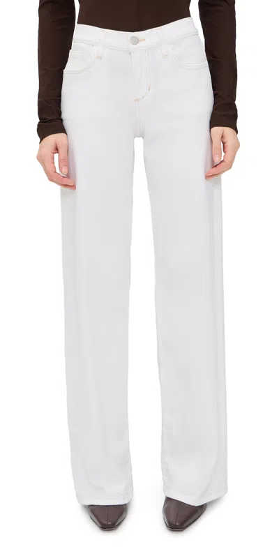 Joe's Jeans The Lou Lou Low Rise Wide Leg Jeans White