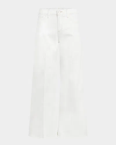 Joe's Jeans The Lou Lou Low-rise Wide-leg Jeans In White