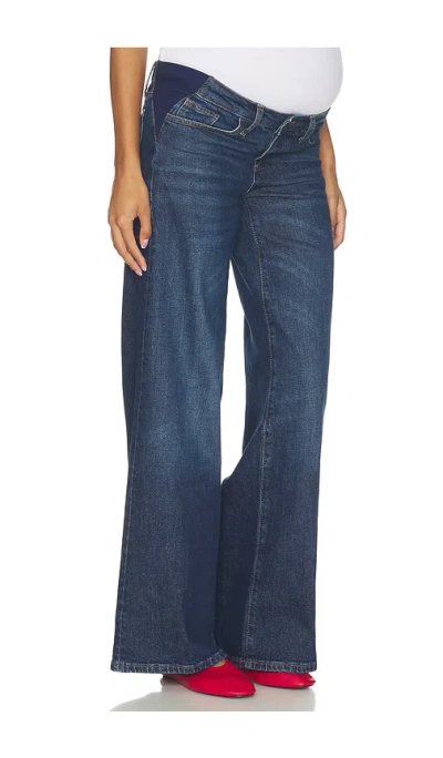 Joe's Jeans The Lou Lou Low Rise Wide Leg Jeans In Home Girl In Blue