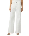 Joe's Jeans The Lou Lou Mid Rise Wide Leg Jeans In White In White