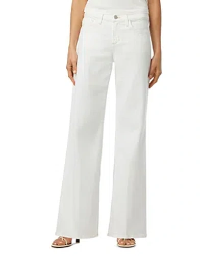 Joe's Jeans The Lou Lou Mid Rise Wide Leg Jeans In White