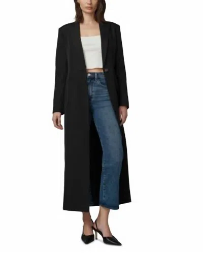 Joe's Jeans The Lucia Tailored Duster Coat In Black