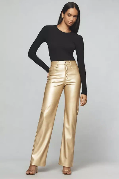 Joe's Jeans The Margot Faux-leather Pants In Gold