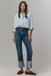 Joe's Jeans The Margot High-rise Cuffed Slim Jeans In Blue