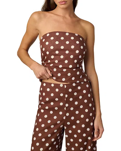 Joe's Jeans The Mariel Strapless Top In Brown