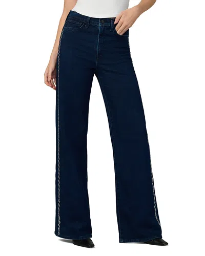 Joe's Jeans The Mia Embellished High Rise Wide Leg Jeans In Bright Lights In Multi