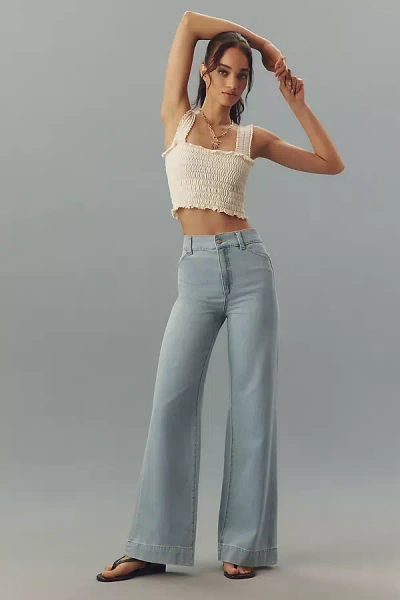 Joe's Jeans The Mia High-rise Wide-leg Jeans In Blue