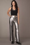 Joe's Jeans The Mia High-rise Wide-leg Jeans In Silver