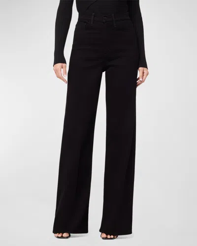 Joe's Jeans The Mia High Rise Wide Leg Jeans In Black