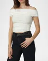 Joe's Jeans The Mia Sleeveless Off The Shoulder To In Ecru