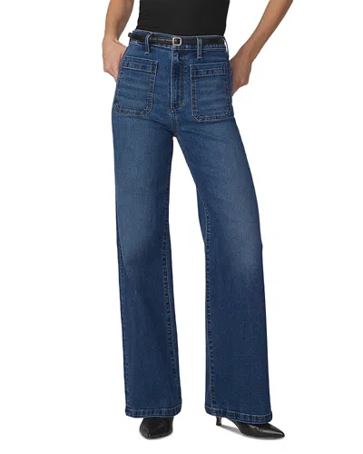 Joe's Jeans The Mia Patch Pocket High Rise Wide Leg Jeans In Endearing In Blue