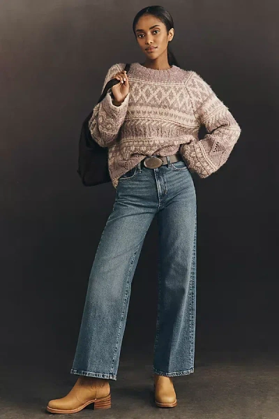 Joe's Jeans The Mia Petite High-rise Wide-leg Jeans In Blue