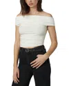 Joe's Jeans The Mia Sleeveless Off The Shoulder To In Ecru