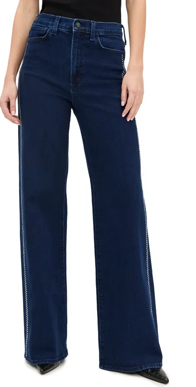 Joe's Jeans The Mia Wide Leg Jeans With Crystals Bright Lights