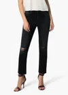 Joe's Jeans The Milla High Rise Straight Leg Jeans In Faded Black