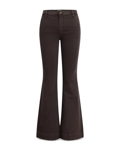 Joe's Jeans The Molly High Rise Trouser Jeans In Dark Coffee Bean In Black