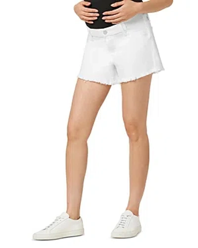 Joe's Jeans The Ozzie Mid Rise Maternity Shorts In White
