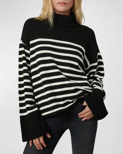 Joe's Jeans The Penelope Stripe Sweater In Black With