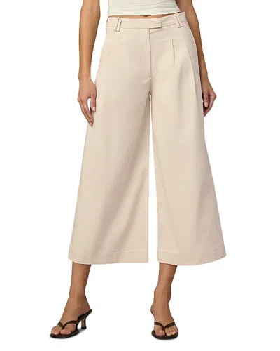 Joe's Jeans The Pleated High Rise Culotte Pants In Neutral
