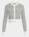 Joe's Jeans The Pointelle Dani Cardigan In Milk/black
