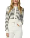 Joe's Jeans The Pointelle Dani Cardigan In Milk/black