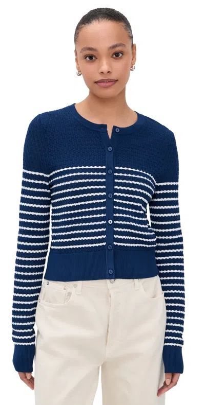Joe's Jeans The Pointelle Dani Cardigan In Blue