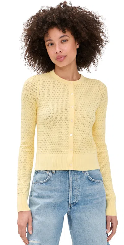 Joe's Jeans The Pointelle Dani Cardigan Sunshine In Yellow