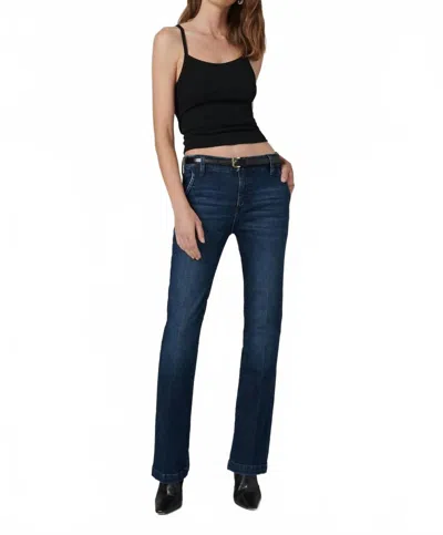 JOE'S JEANS THE PROVOCATEUR MID RISE PETITE BOOTCUT IN BLUE