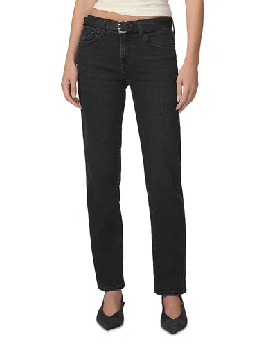 Joe's Jeans The Romy Low Rise Straight Jeans In Reset In Black
