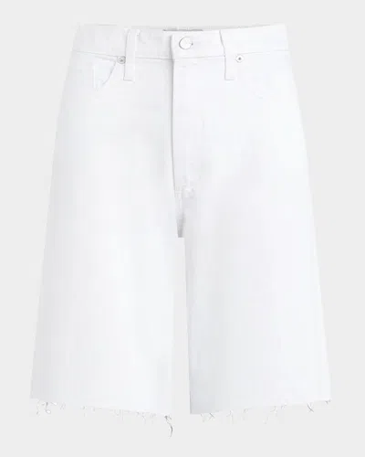 Joe's Jeans The Ryan Low Slung Cutoff Bermuda Denim Shorts In White