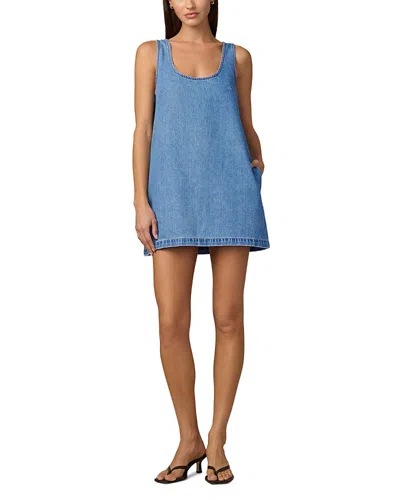 Joe's Jeans The Scoop Neck Denim Mini Dress In Blue