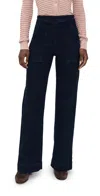 Joe's Jeans The Side Zip Wide Leg Jeans Dont Worry In Blue