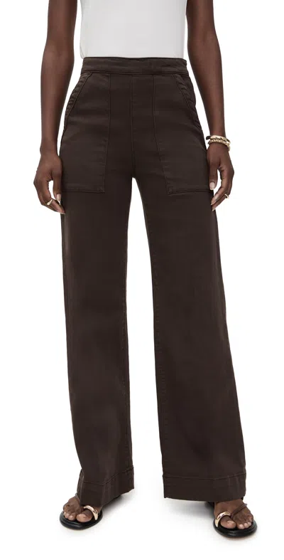 Joe's Jeans The Side Zip Wide Leg Pants Coffee Bean In Brown