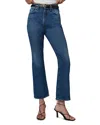 Joe's Jeans The Callie Raw Hem High Waist Crop Bootcut Jeans In Blue