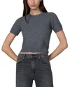 Joe's Jeans The Steph Shrunken Sweater Tee In Gray
