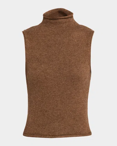 JOE'S JEANS THE STEVIE SLEEVELESS ROLL-NECK SWEATER