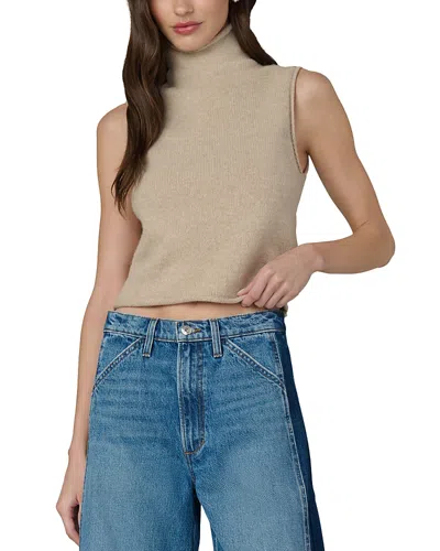 Joe's Jeans The Stevie Sleeveless Roll Neck Sweater In Brown
