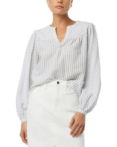 JOE'S JEANS THE SUZIE STRIPE POPOVER BLOUSE