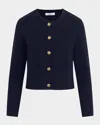 Joe's Jeans The Talia Cotton And Cashmere Cardigan Jacket In Blue Black