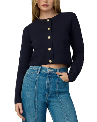 Joe's Jeans The Talia Cotton And Cashmere Cardigan Jacket In Blue Black