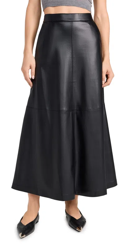 Joe's Jeans The Tavi Vegan Leather Skirt Black