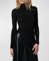 Joe's Jeans The Tony Knit Turtleneck Top In Black