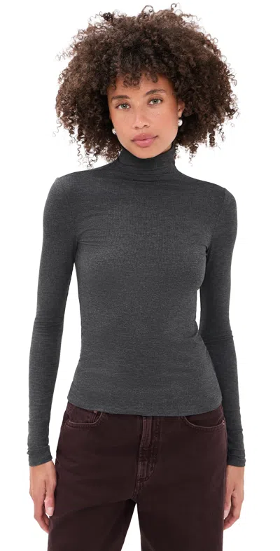 Joe's Jeans The Tony Long Sleeve Top Charcoal In Gray