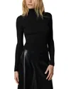 Joe's Jeans The Tony Knit Turtleneck Top In Black