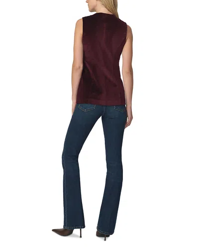 Joe's Jeans The Velveteen Sleeveless Tunic In Cabernet
