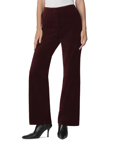 Joe's Jeans The Velveteen Slim Clean Pants In Burgundy