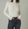 Joe's Jeans Tony Long Sleeve Top In Milk In White