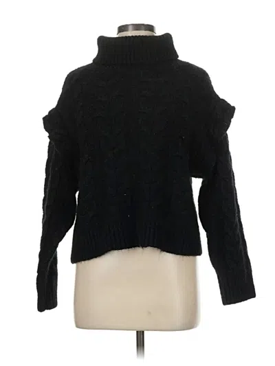 Pre-owned Joe's Jeans Turtleneck Sweater In Black