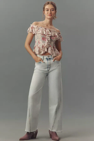 Joe's Jeans Twisted Mia High-rise Wide-leg Jeans In Blue
