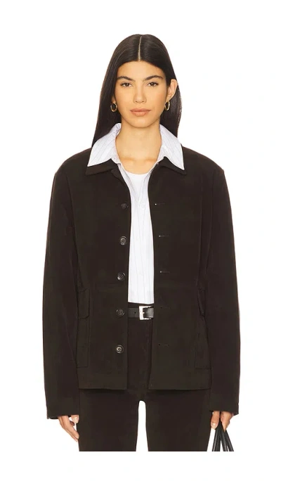 Joe's Jeans Vegan Suede Chore Coat In Brown